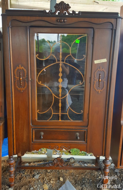 This linen cabinet was only forty dollars at the memorial day auction.