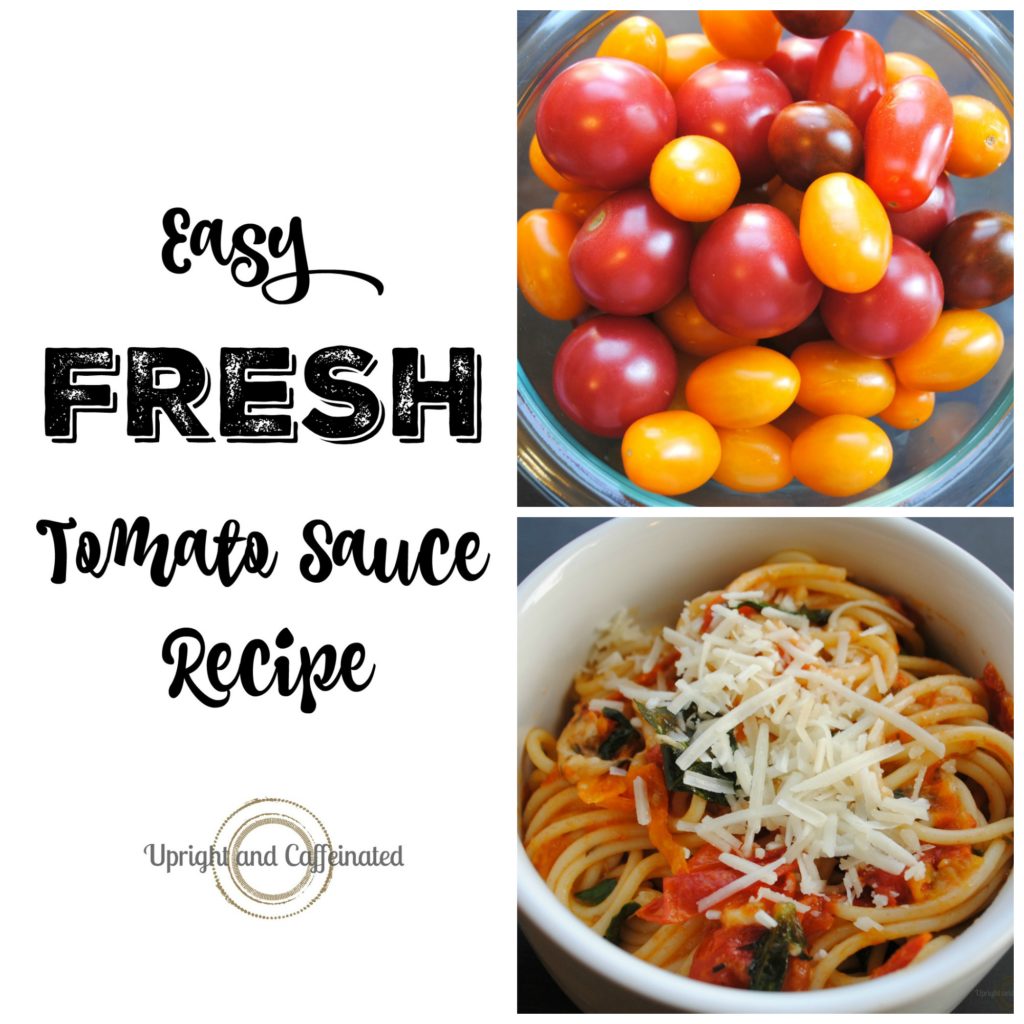 Fresh Tomato Sauce Recipe Pinable Graphic