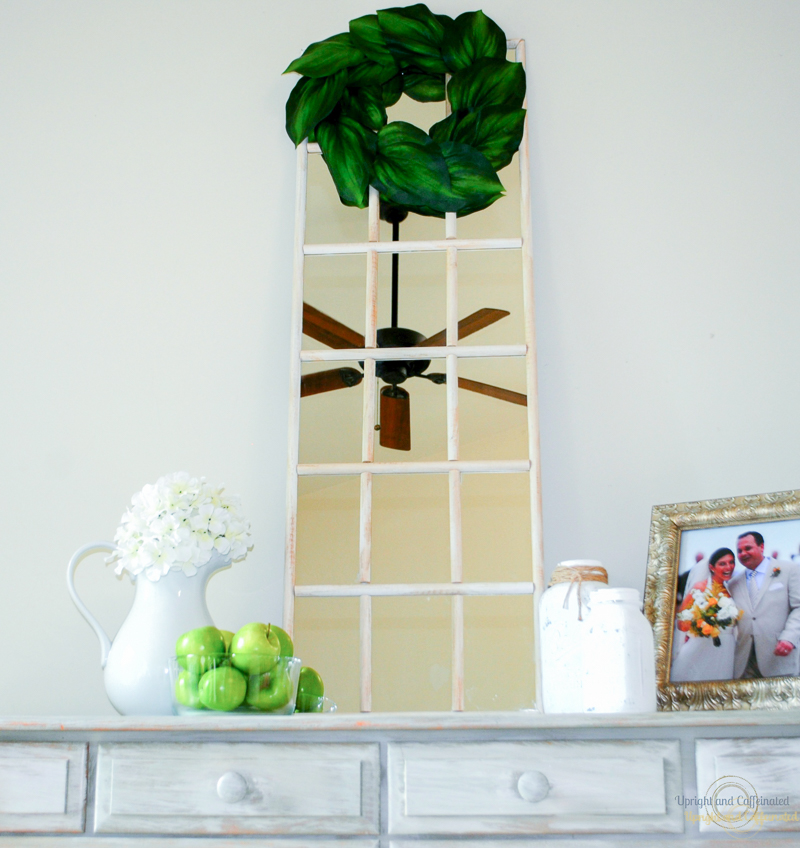 Make this beautiful farmhouse window mirror...and easy IKEA hack! 