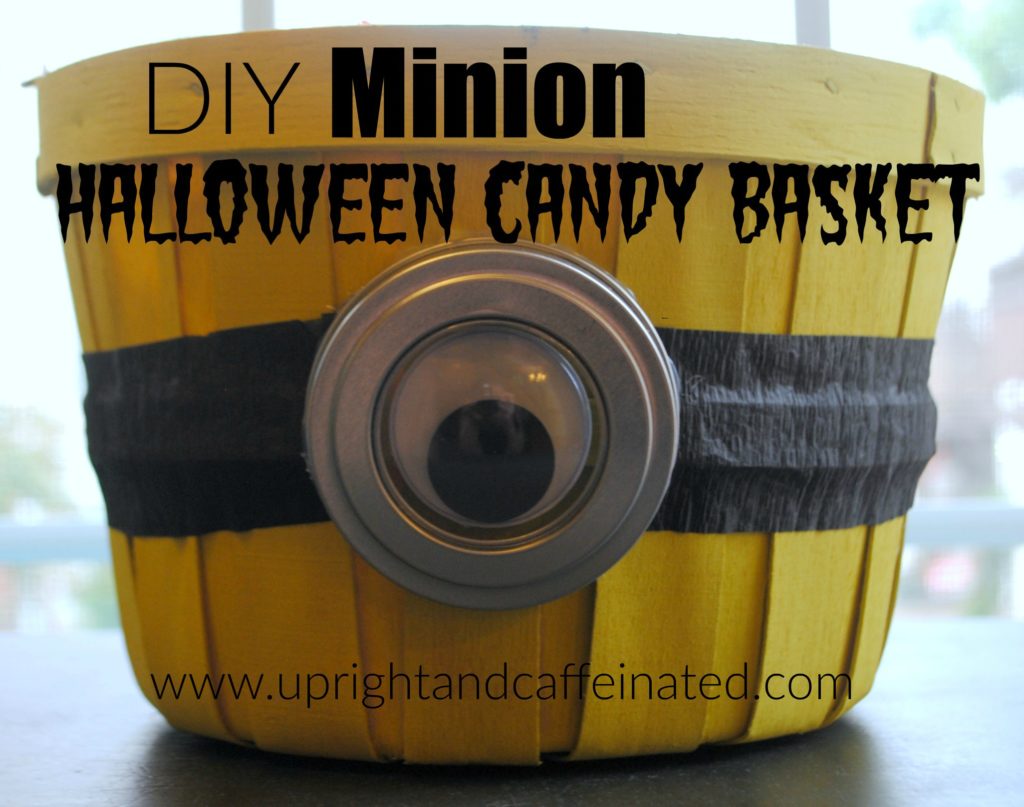 DIY Minion Halloween Candy Basket