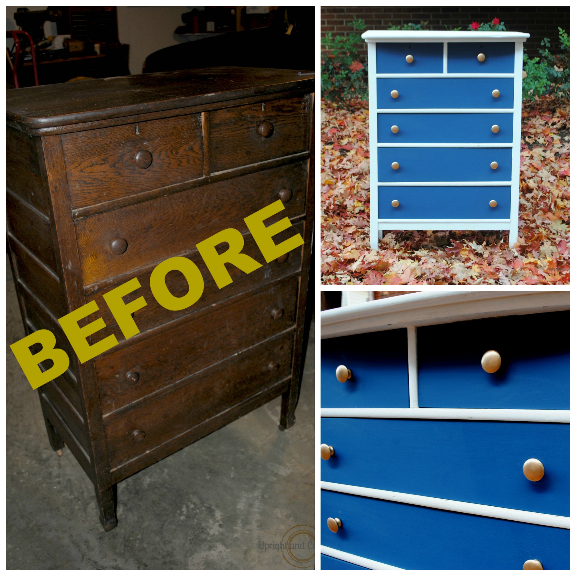 Check out this amazin Antique Dresser Makeover