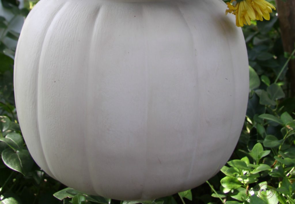 DIY Painted Plastic Pumpkin