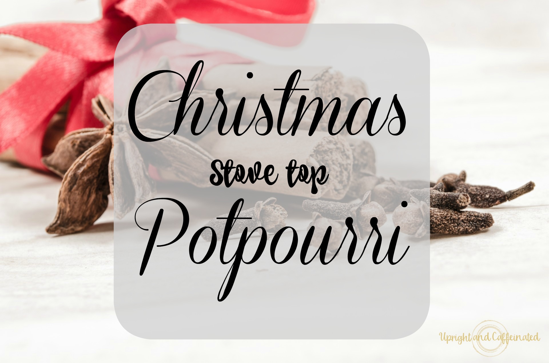 Make your house smell AMAZING! Christmas Stove Top Potpourri. Upright and Caffeinated