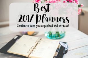 Here are the best 2017 planners to keep you organized and on-task this year! Upright and Caffeinated