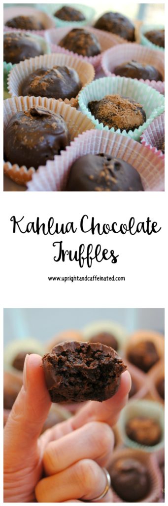 Kahlua chocolate truffles are the perfect spiked dessert. These are great served at bridal showers, baby showers or any occasion where you are gathering with your friends!