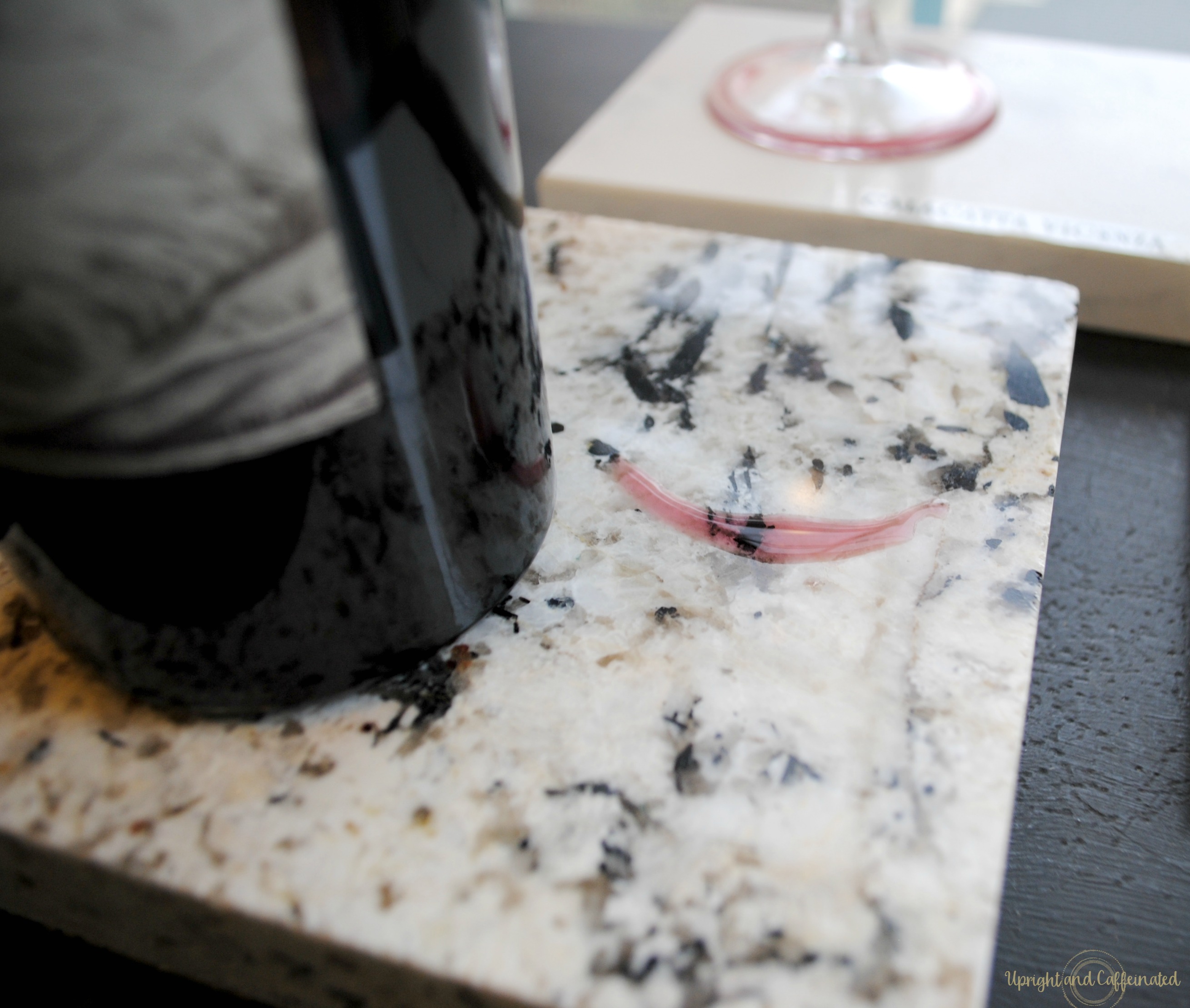 The most comprehensive comparison of the durability between quartz and granite counter tops. The ultimate test of quartz vs. granite! I was shocked to see the results of the wine test!