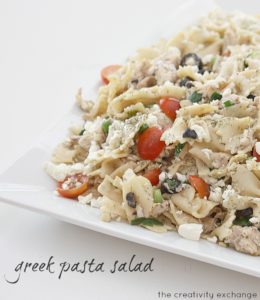 Pasta salads are always a hit at picnics. This Greek pasta salad is easy to make and one of the best side dishes for your next picnic or potluck. 