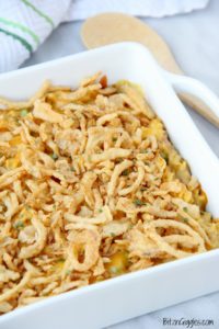 This casserole is always a hit at potlucks. This is one of the classic side dishes for any gathering! 