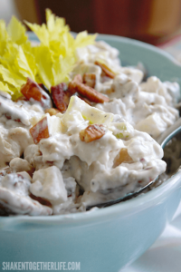Chicken salad is a perfect side dish for any picnic. Always a huge hit! 