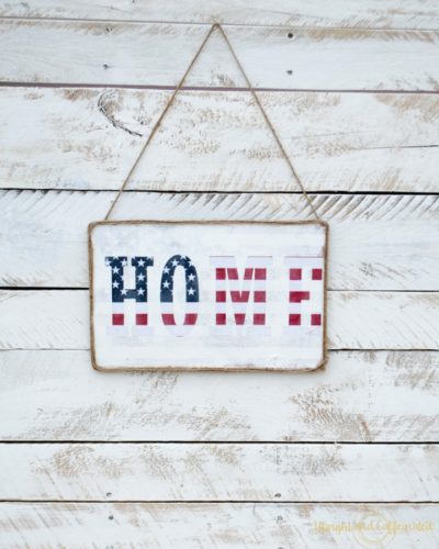 This flag sign is perfect for Memorial Day, Veteran's Day, Flag Day and 4th of July!