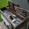 Keep grill accessories organized and easy to reach with this DIY grill tool box!