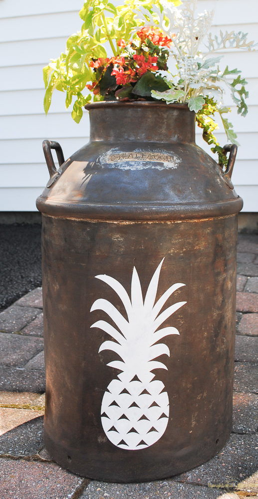 Pineapple Milk Can Planter