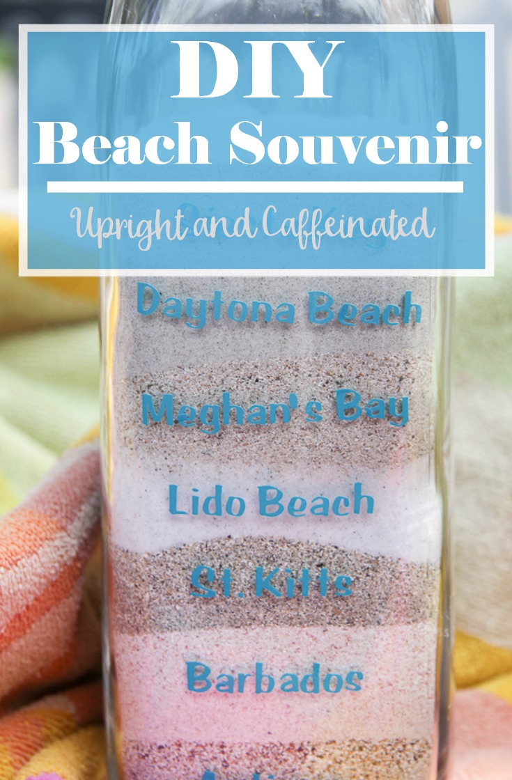 This DIY beach souvenir is such a unique idea and can be made with an empty bottle and a Cricut Explore Air 2. 