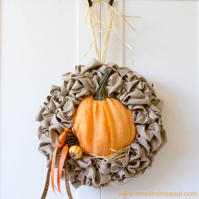 Fall door wreath from Small House Soul. 