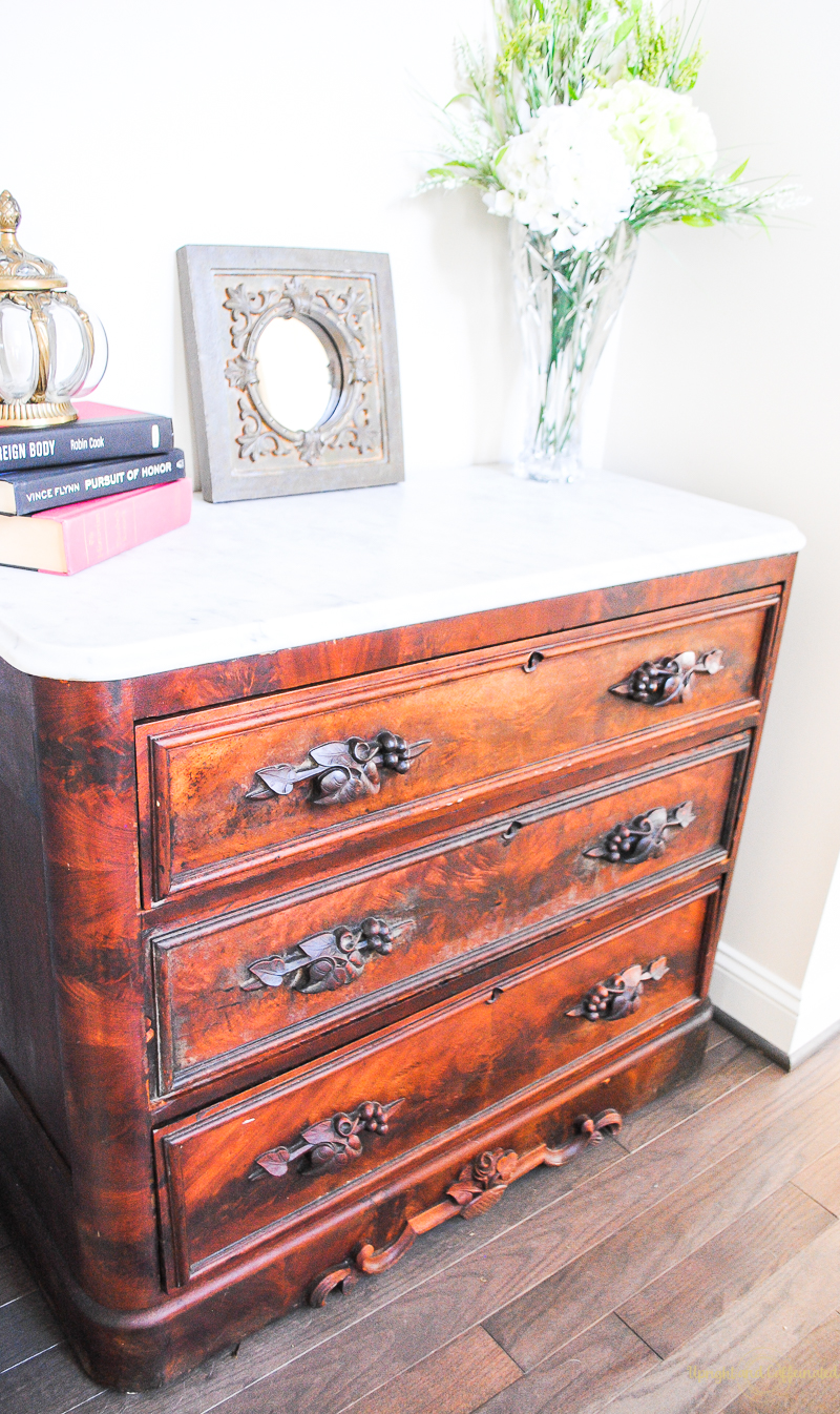 How to Restore an Antique Dresser Upright and Caffeinated