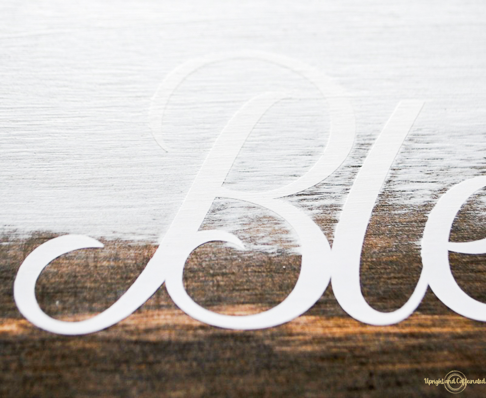Paint a thin coat of paint when making a wooden sign 