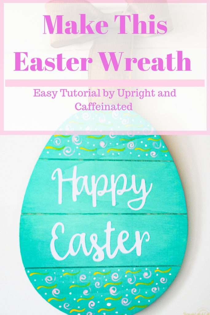 Learn how to make this simple Easter wreath! 