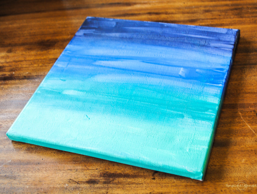 LEt me show you how to create an ombre effect on canvas! 