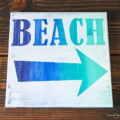 This way to the beach!! Who doesn't love fun beach art!