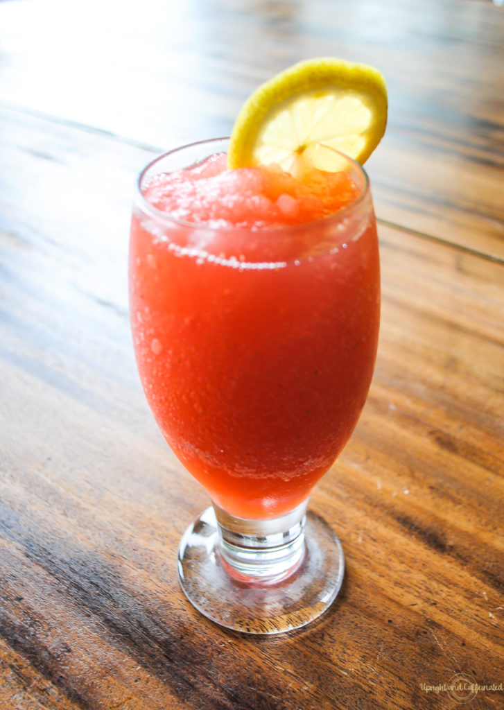 Simple ingredients are needed for this frozen citrus berry rum cocktail.