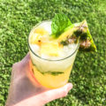I love flavored mojito recipes. This grilled pineapple mojito doesn't disappoint!