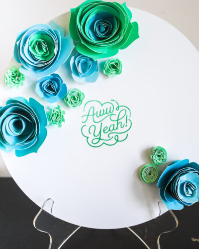 Use a Cricut Machine to make flowers for any project.
