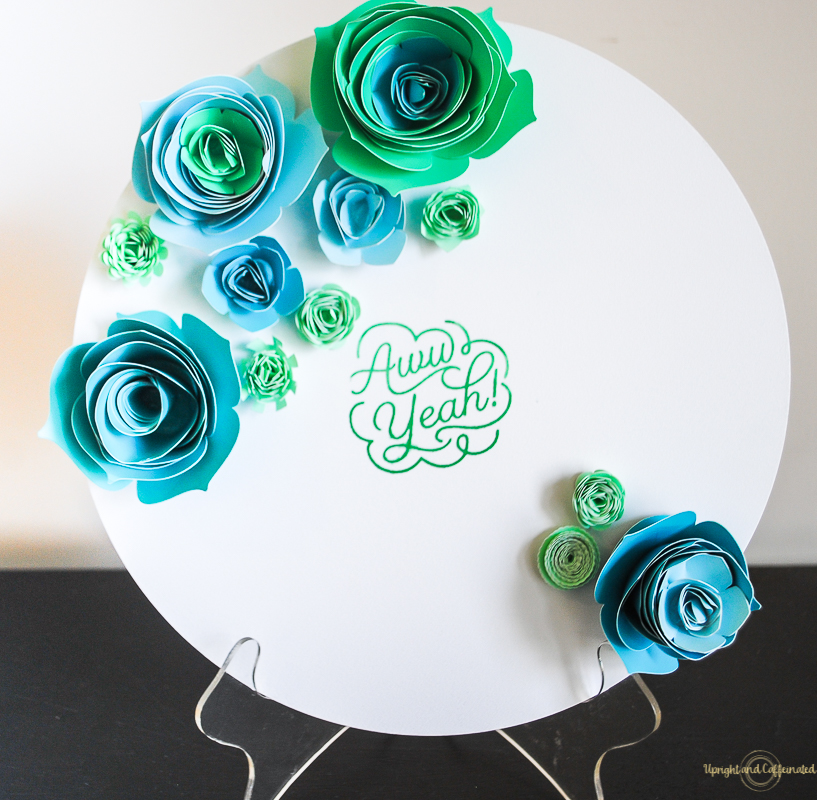 Use a Cricut Machine to make flowers for any project. 