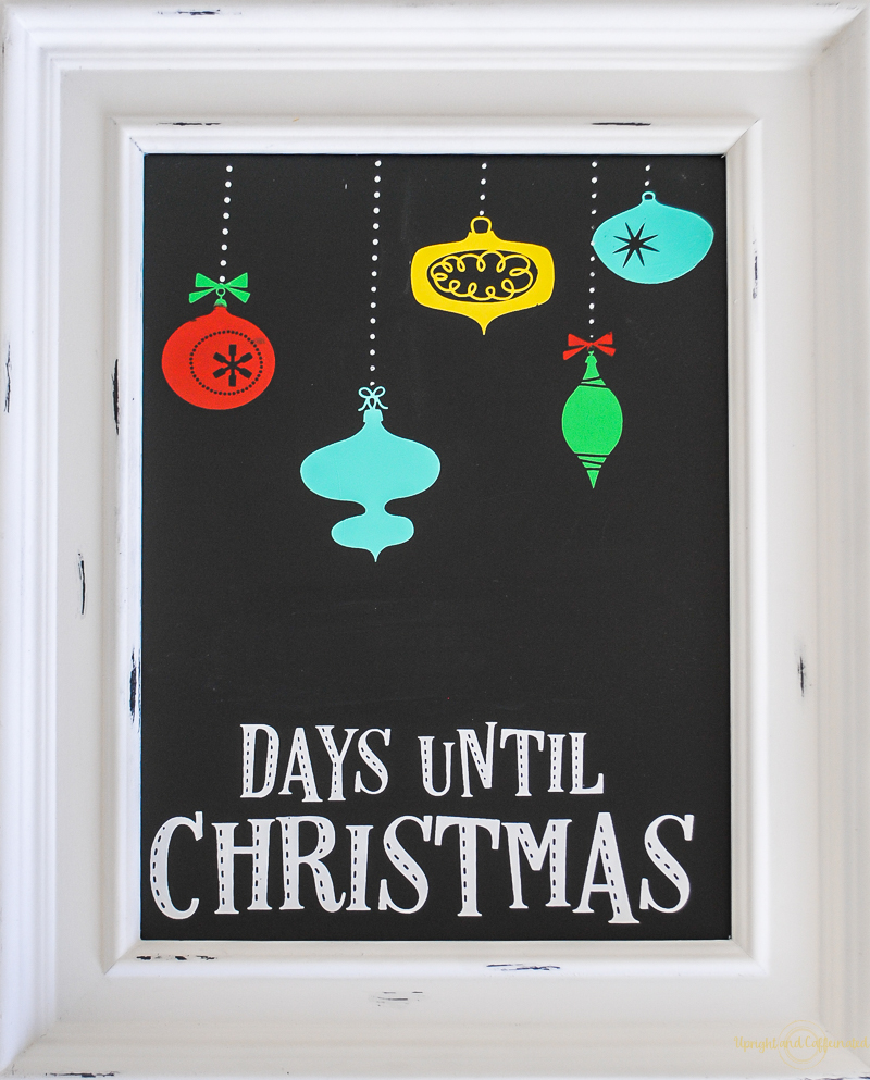 Keep track of how many days until Christmas with this easy DIY Christmas countdown sign.