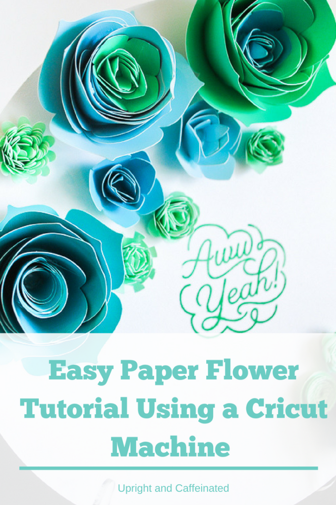 Want to make beautiful cardstock flowers with a Cricut MAchine? I'll show you how! I made a quick video too!!