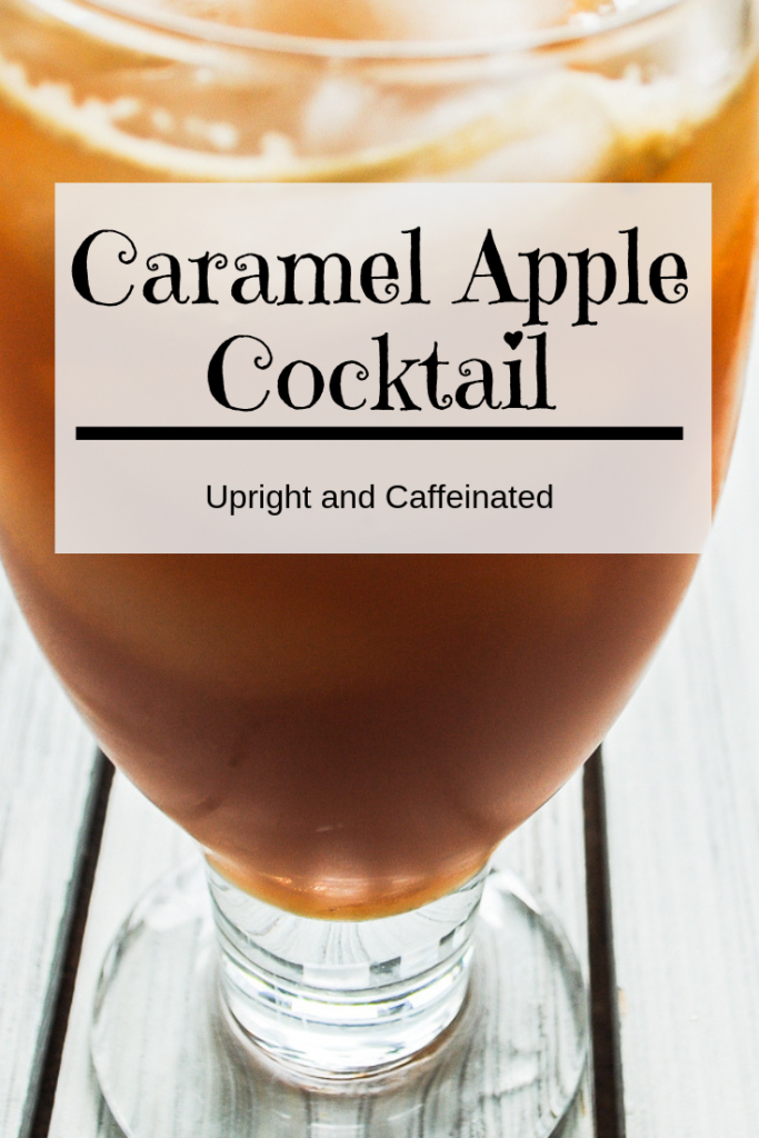 This caramel apple cocktail is amazing!!