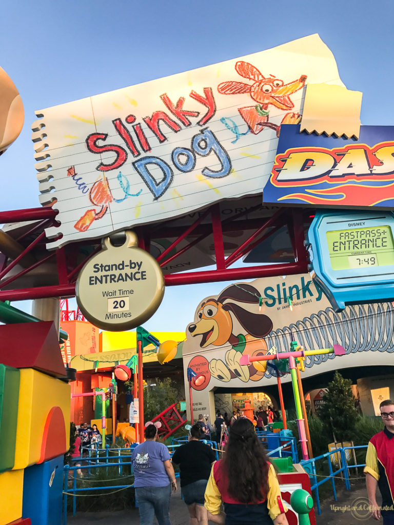 We actually waited less than 20 minutes during Early Morning Magic, but this was the longest wait time ever listed for Slinky Dog Dash! 