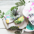 Using patterned paper to make paper flowers is such a GREAT idea!