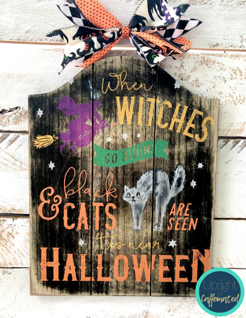 How To Make A Halloween Sign Without An Expensive Machine - Upright and  Caffeinated