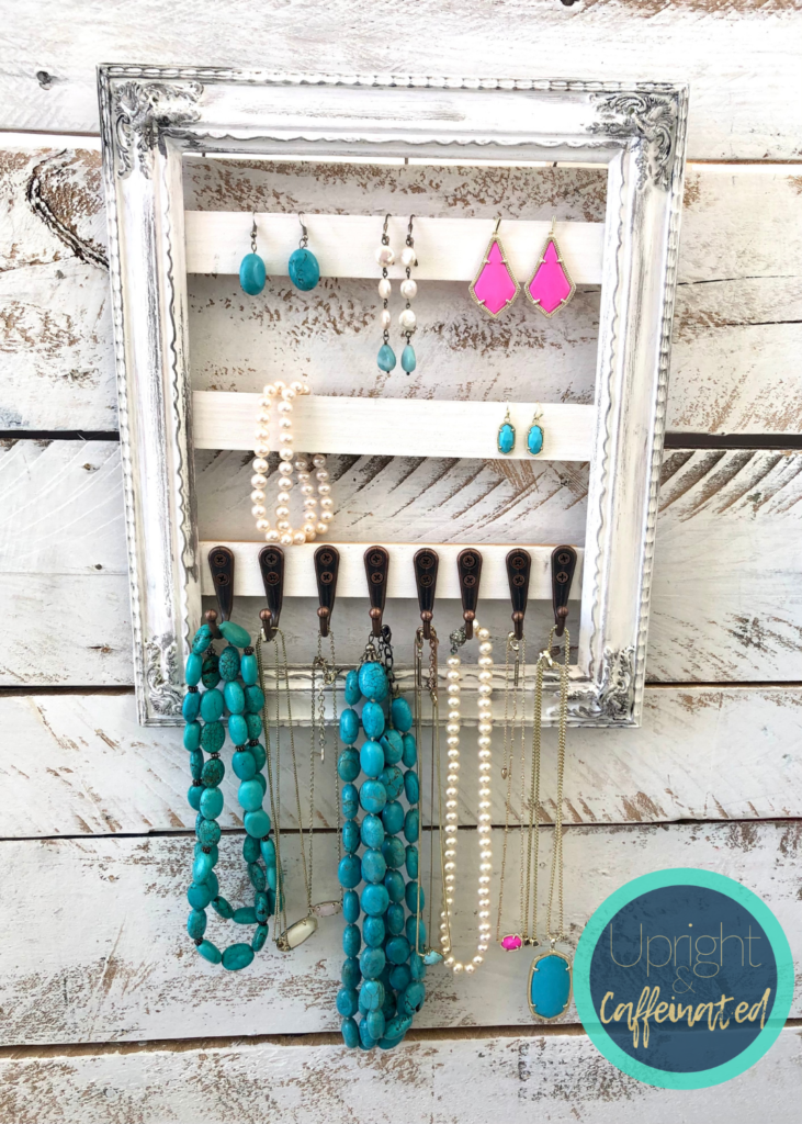 How to Make a DIY Jewelry Display out of Cheap Thrift Store Frames