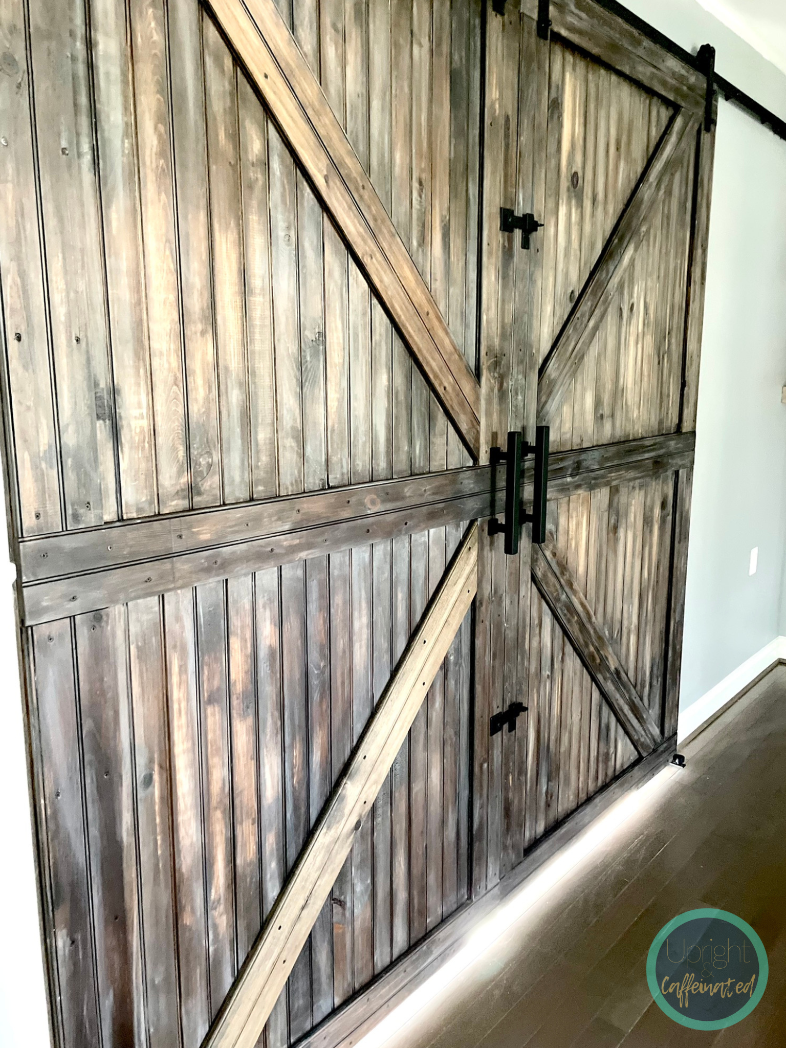 What I Wish I Knew Before Installing a Double Barn Door - Upright and ...